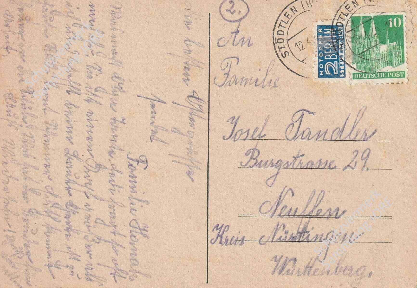 Eine Anischitskarte