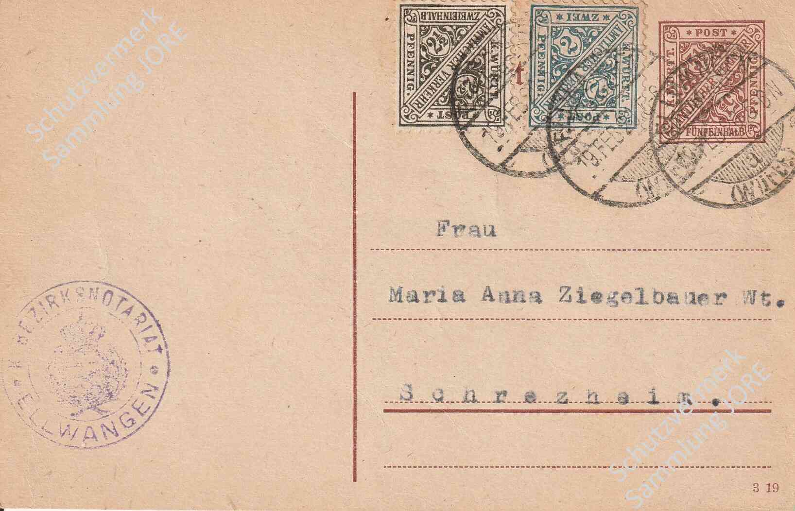 Eine Anischitskarte